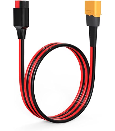 Amazon.com: ELFCULB XT90 to Anderson Adapter,10AWG XT90 Male to